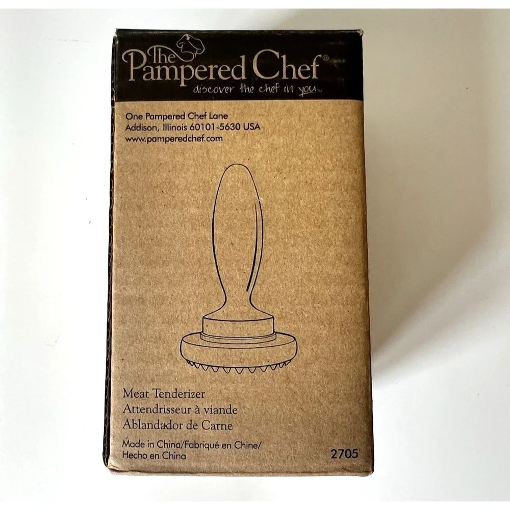 VTG 2000 Pampered Chef Dual Meat Tenderizer Model 2705 NIB with Manual NOS